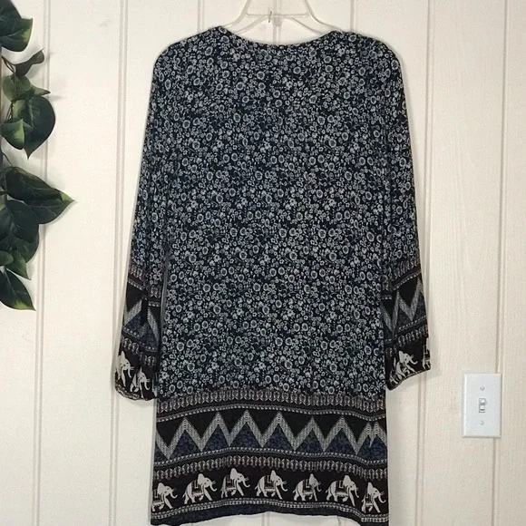 Ladies Altar’d State LS Multicolor Design Dress Elephants Flower Floral 
XS 0 2… - Picture 6 of 14